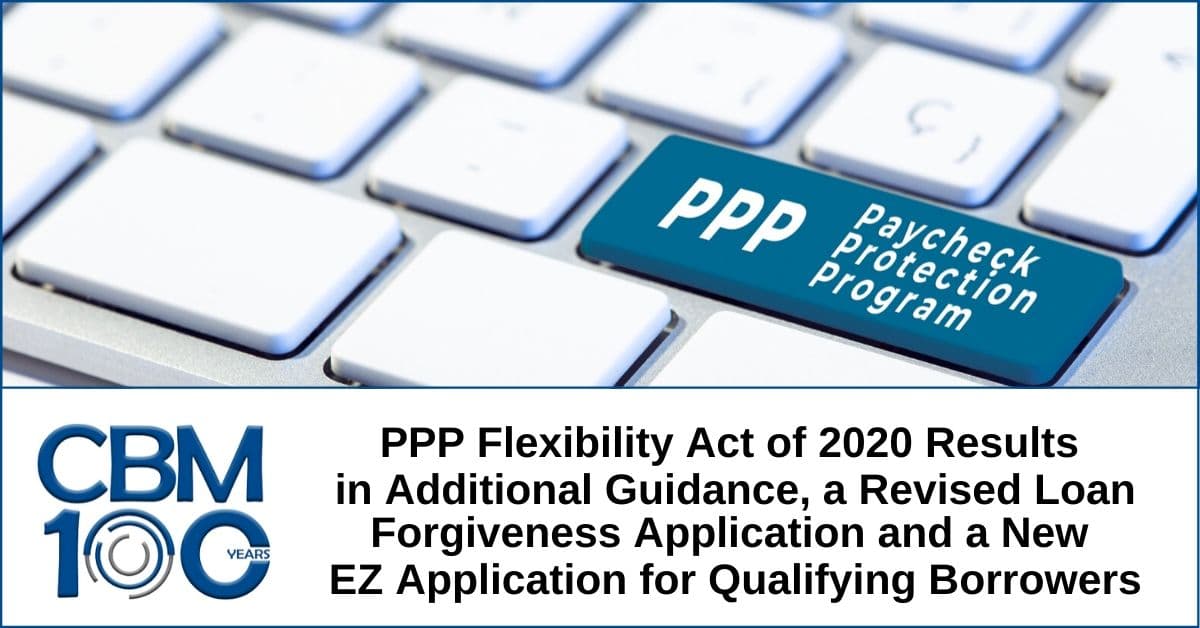 PPP Flexibility Act 2020 | EZ Loan Forgiveness Application | Bethesda CPA