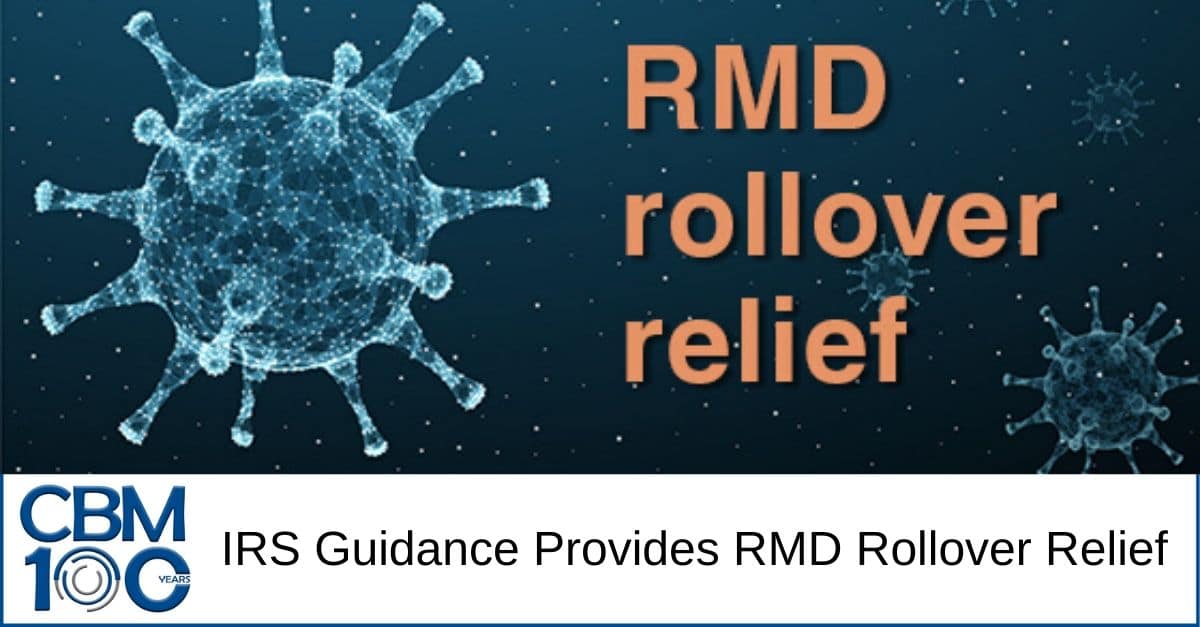 IRS Guidance RMD Rollover Relief 10 Early Distribution Penalty