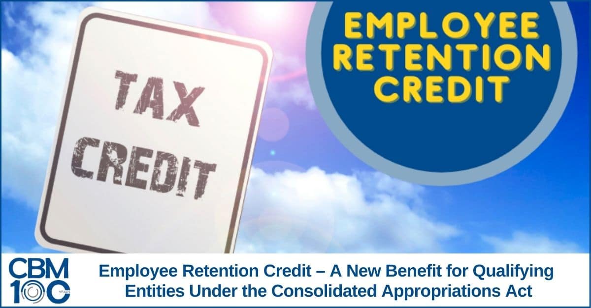 Employee Retention Credit Consolidated Approrpriations Act